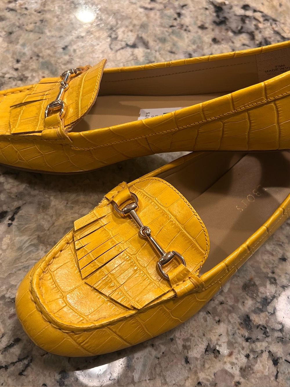 TALBOTS Women's Classic GOLDEN HONEY Horsebit Loafer Sz. 7.5 M